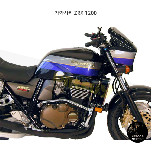 가와사키 ZRX 1200 엔진 프로텍션 바- 햅코앤베커 오토바이 보호가드 엔진가드 501290 00 02